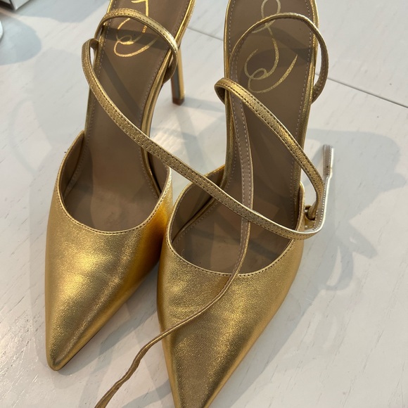 Sam Edelman Elegant Gold Women's Heels - Picture 1 of 4
